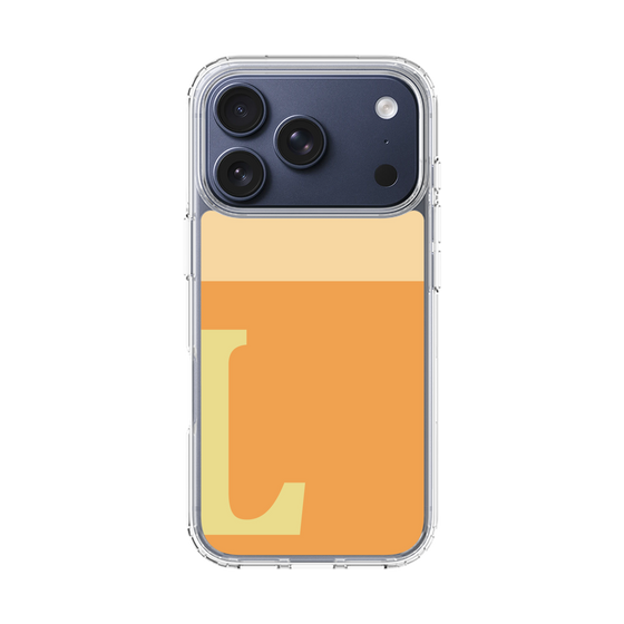 スリムプロテクションケース［ オリジナル - initial two tone - L orange ］