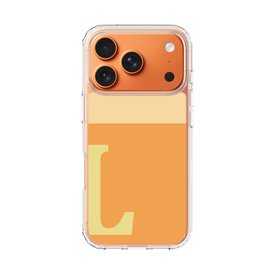 スリムプロテクションケース［ オリジナル - initial two tone - L orange ］