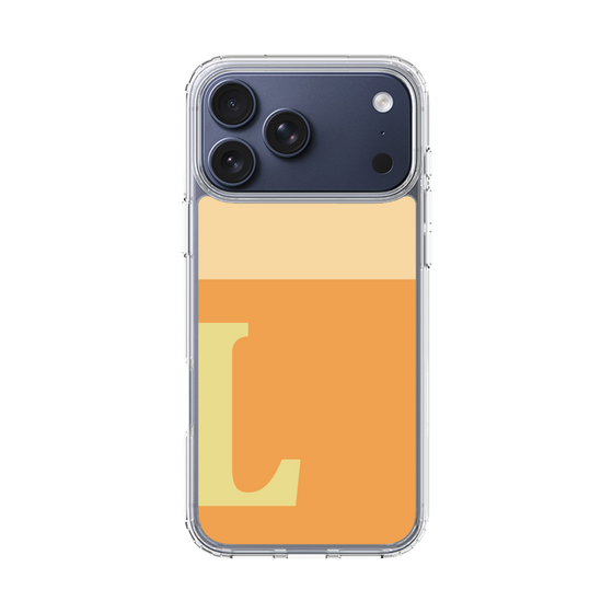 スリムプロテクションケース［ オリジナル - initial two tone - L orange ］