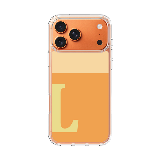 スリムプロテクションケース［ オリジナル - initial two tone - L orange ］