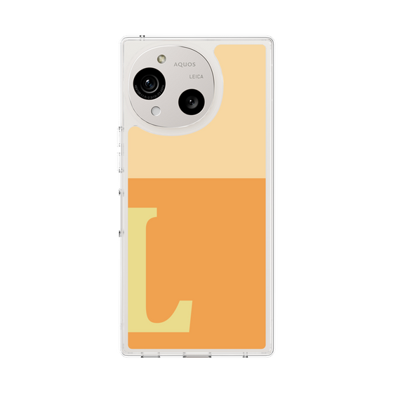 スリムプロテクションケース［ オリジナル - initial two tone - L orange ］