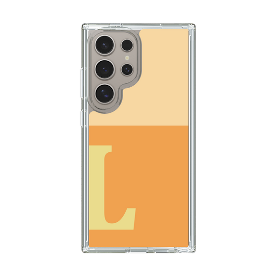 スリムプロテクションケース［ オリジナル - initial two tone - L orange ］