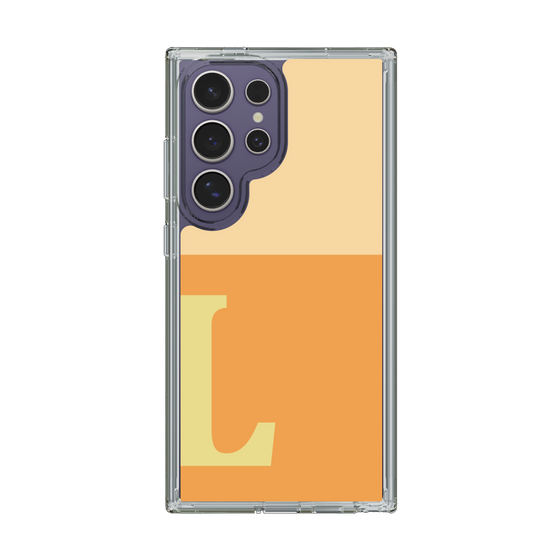 スリムプロテクションケース［ オリジナル - initial two tone - L orange ］