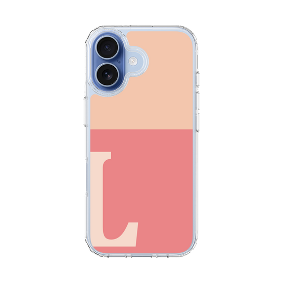 スリムプロテクションケース［ オリジナル - initial two tone - L pink ］