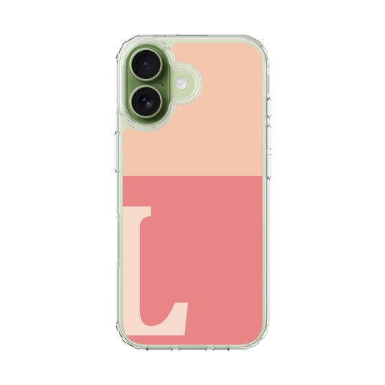 スリムプロテクションケース［ オリジナル - initial two tone - L pink ］