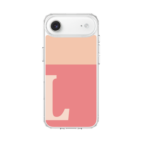 スリムプロテクションケース［ オリジナル - initial two tone - L pink ］