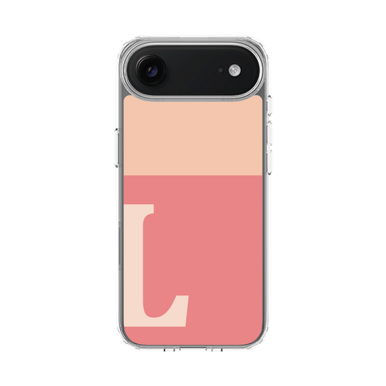 スリムプロテクションケース［ オリジナル - initial two tone - L pink ］