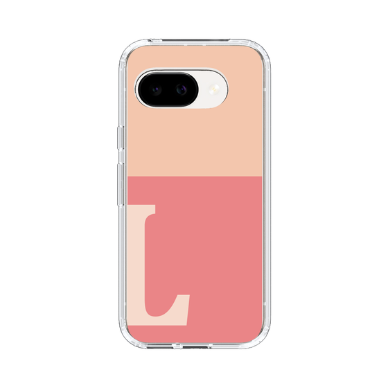 スリムプロテクションケース［ オリジナル - initial two tone - L pink ］