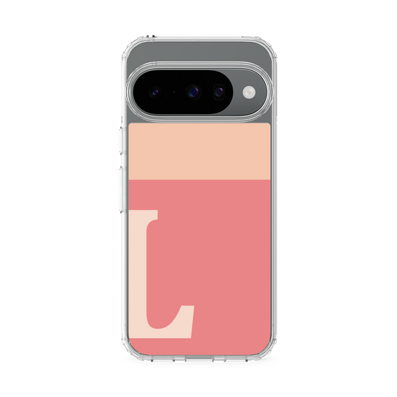 スリムプロテクションケース［ オリジナル - initial two tone - L pink ］