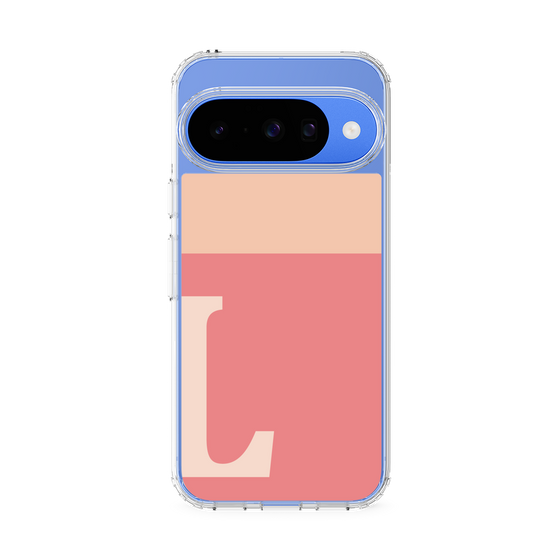 スリムプロテクションケース［ オリジナル - initial two tone - L pink ］