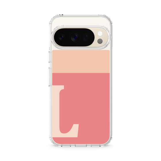 スリムプロテクションケース［ オリジナル - initial two tone - L pink ］