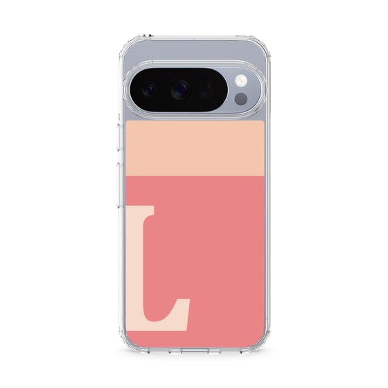 スリムプロテクションケース［ オリジナル - initial two tone - L pink ］