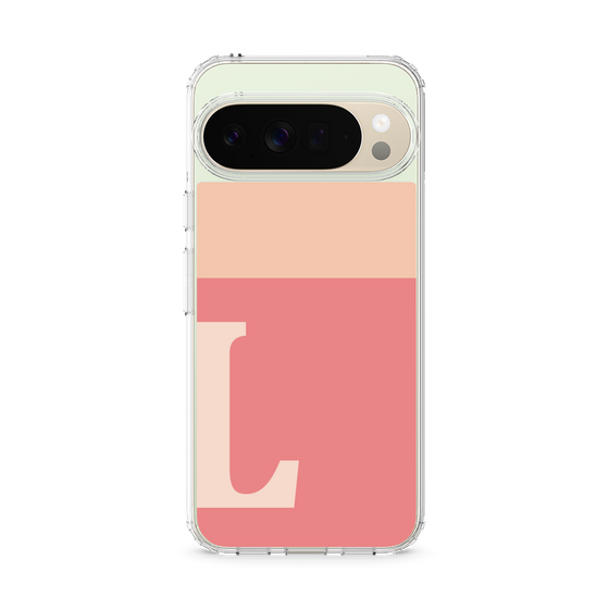 スリムプロテクションケース［ オリジナル - initial two tone - L pink ］