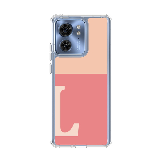 スリムプロテクションケース［ オリジナル - initial two tone - L pink ］