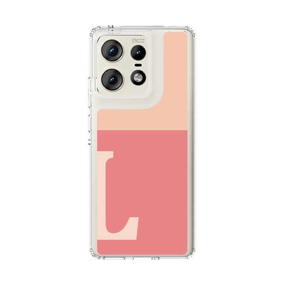 スリムプロテクションケース［ オリジナル - initial two tone - L pink ］