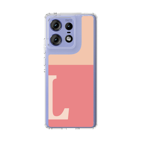 スリムプロテクションケース［ オリジナル - initial two tone - L pink ］