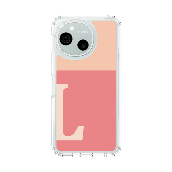 スリムプロテクションケース［ オリジナル - initial two tone - L pink ］