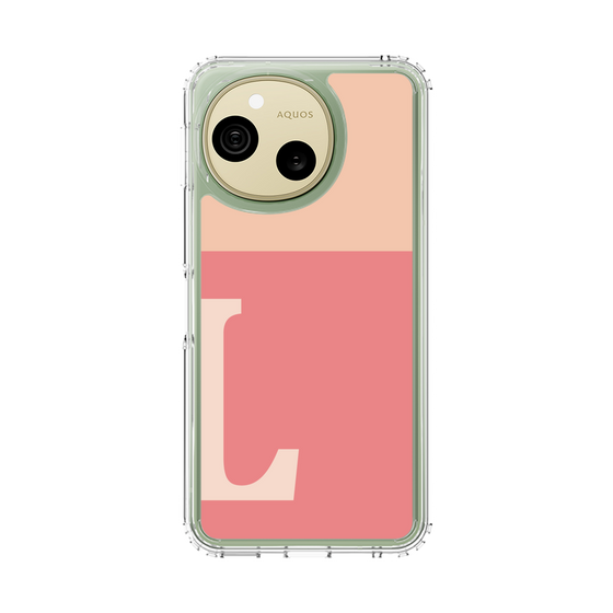 スリムプロテクションケース［ オリジナル - initial two tone - L pink ］