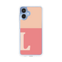 スリムプロテクションケース［ オリジナル - initial two tone - L pink ］