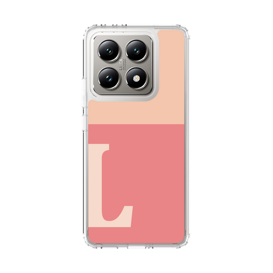 スリムプロテクションケース［ オリジナル - initial two tone - L pink ］