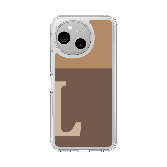 スリムプロテクションケース［ オリジナル - initial two tone - L brown ］