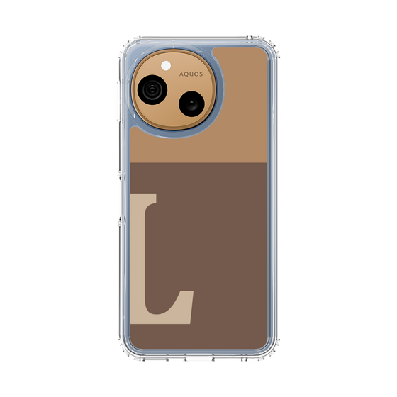 スリムプロテクションケース［ オリジナル - initial two tone - L brown ］