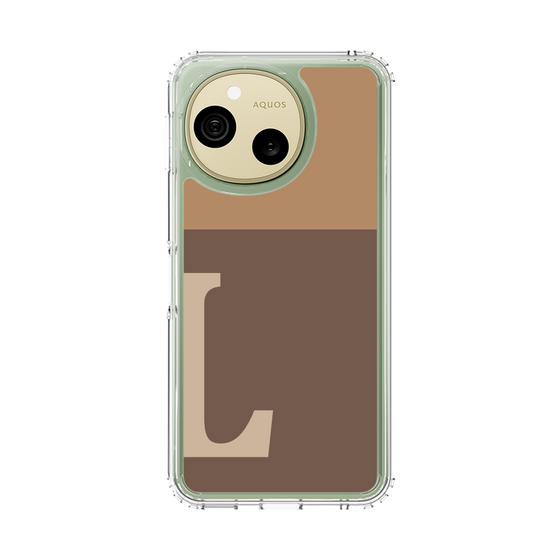 スリムプロテクションケース［ オリジナル - initial two tone - L brown ］