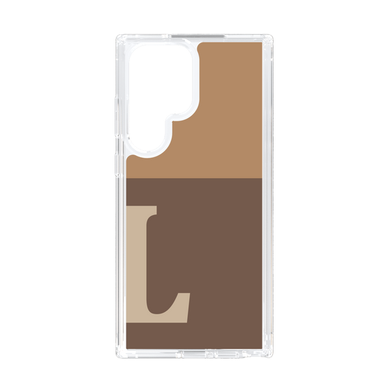 スリムプロテクションケース［ オリジナル - initial two tone - L brown ］