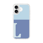 スリムプロテクションケース［ オリジナル - initial two tone - L blue ］