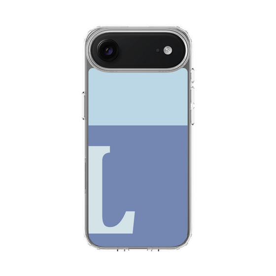 スリムプロテクションケース［ オリジナル - initial two tone - L blue ］
