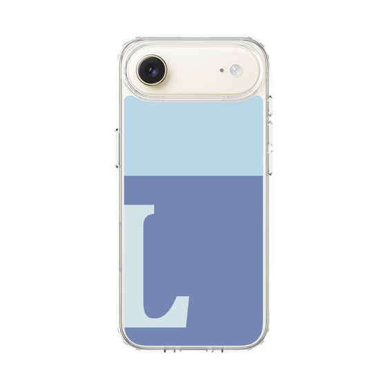 スリムプロテクションケース［ オリジナル - initial two tone - L blue ］