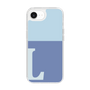 スリムプロテクションケース［ オリジナル - initial two tone - L blue ］