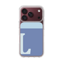 スリムプロテクションケース［ オリジナル - initial two tone - L blue ］