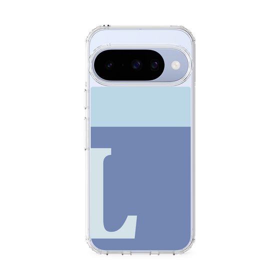 スリムプロテクションケース［ オリジナル - initial two tone - L blue ］