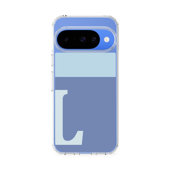 スリムプロテクションケース［ オリジナル - initial two tone - L blue ］