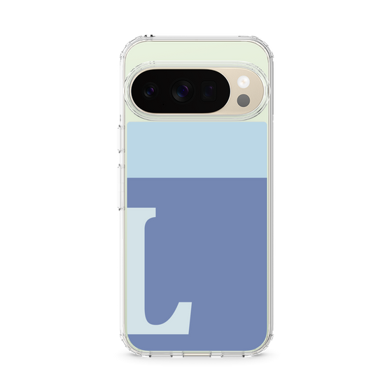 スリムプロテクションケース［ オリジナル - initial two tone - L blue ］