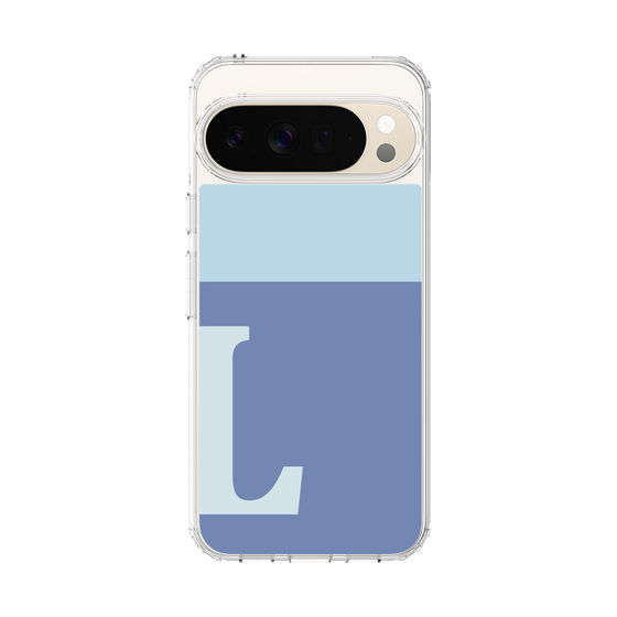 スリムプロテクションケース［ オリジナル - initial two tone - L blue ］