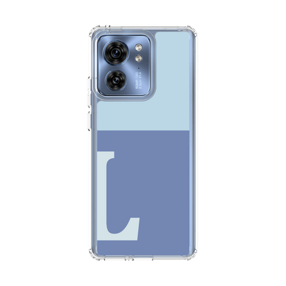 スリムプロテクションケース［ オリジナル - initial two tone - L blue ］