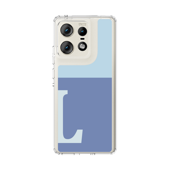 スリムプロテクションケース［ オリジナル - initial two tone - L blue ］
