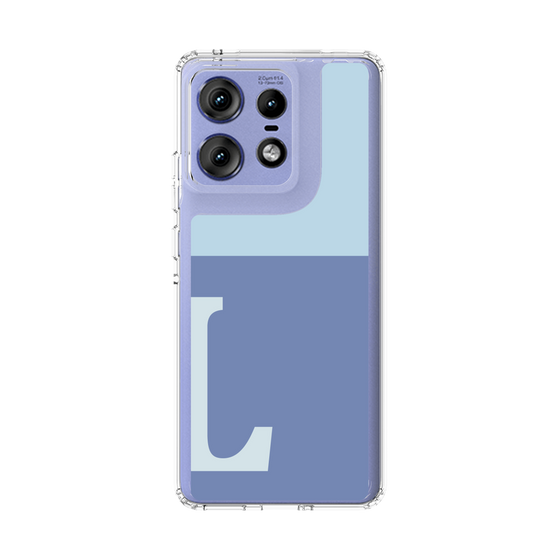 スリムプロテクションケース［ オリジナル - initial two tone - L blue ］
