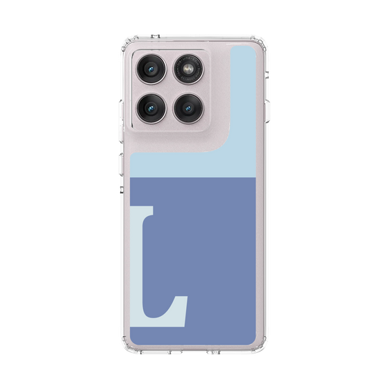 スリムプロテクションケース［ オリジナル - initial two tone - L blue ］