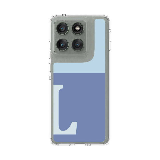 スリムプロテクションケース［ オリジナル - initial two tone - L blue ］