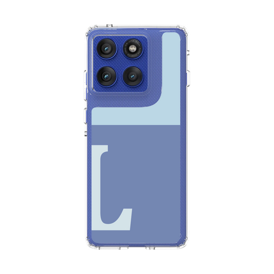 スリムプロテクションケース［ オリジナル - initial two tone - L blue ］