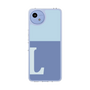 スリムプロテクションケース［ オリジナル - initial two tone - L blue ］