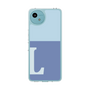 スリムプロテクションケース［ オリジナル - initial two tone - L blue ］