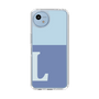 スリムプロテクションケース［ オリジナル - initial two tone - L blue ］