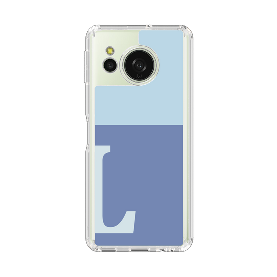 スリムプロテクションケース［ オリジナル - initial two tone - L blue ］