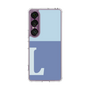 スリムプロテクションケース［ オリジナル - initial two tone - L blue ］