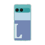 スリムプロテクションケース［ オリジナル - initial two tone - L blue ］