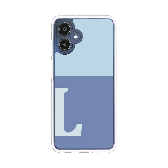 スリムプロテクションケース［ オリジナル - initial two tone - L blue ］